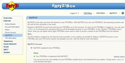 Configurarea vpn prin router fritzbox, chip russia