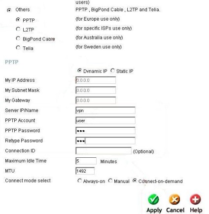 A d-link di-604 konfigurálása, hardver konfigurálása