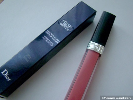 Noutatea 2015 - luciu de buze dior rouge dior brillant lipshine - culoarea couture de îngrijire # 263 lebădă comentarii
