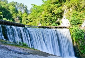 Noua cascadă Athos din Abhazia pe coordonatele fotografiei de pe hartă