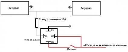 Oglinzi incalzite cu oprire automata (releu de timp pentru oglinzi de incalzire)