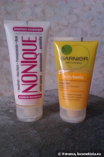 Organic gel de duș nonique și un nou body scrub garnier bodytonic comentarii