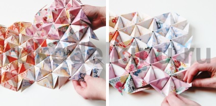 Origami pe perete