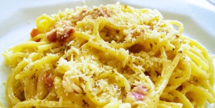 Carbonara pastă sau cum să faceți un sos delicios pur și simplu, bucătar-mananca