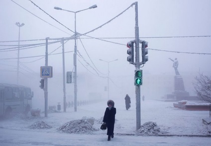 Hidegoszlop, omyakon, yakutia