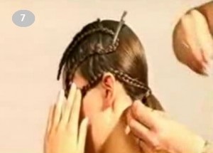 Coafuri cu chignon - video, tricotat cu parul fals