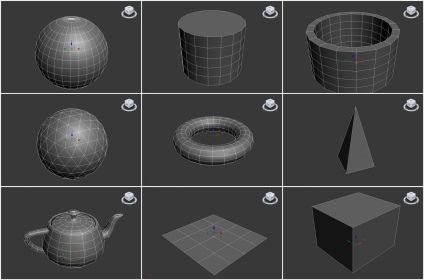 Primitívek a 3d max-ban, 3d max a kezdőknek, soohar-lessons photoshop 3d grafika és fotók