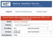 Verificarea codului html pentru validitatea site-urilor