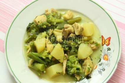 Friptură de pui cu legume (sparanghel, broccoli) - rețetă pas cu pas cu fotografie, toate felurile de mâncare