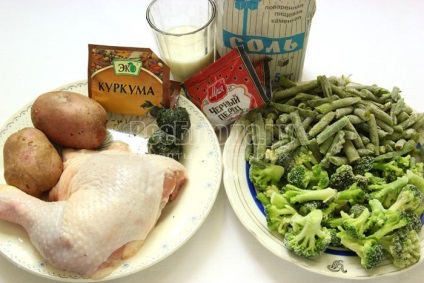 Friptură de pui cu legume (sparanghel, broccoli) - rețetă pas cu pas cu fotografie, toate felurile de mâncare