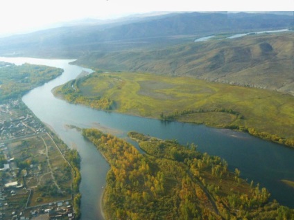 Râul Yenisei caracteristici ale florei și faunei fotografie