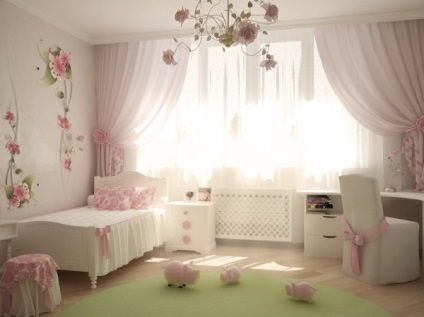 Ремонтни детска стая за момичета училищни майстори в спалнята малко дете