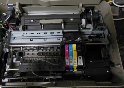 Reparatii mfu hp deskjet 3070a - demontare, curatare cap