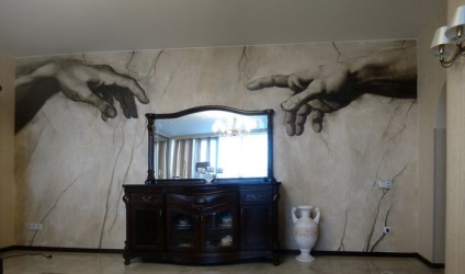 Pictura în perete în interior