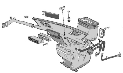 Sistemul de încălzire și ventilație a cabinei câmpului (VAZ 2121, 2131)