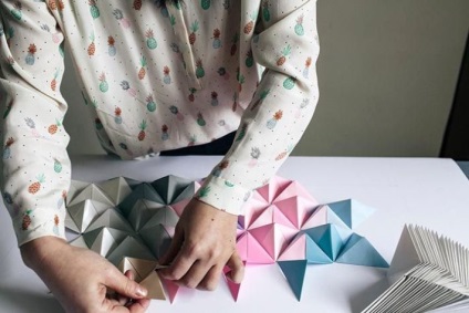 Elegant origami pe perete cu mâinile tale - iubesc hobby - cele mai bune clase de master din întreaga lume!