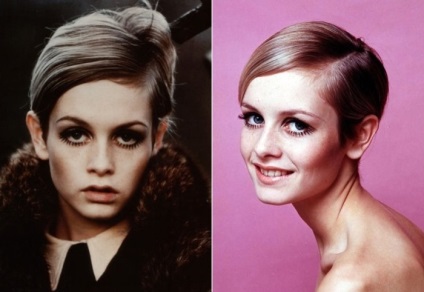 Supermodelul Twiggy - icon stilul anilor 1960, sau în subtirimea vogă și tunsori scurte