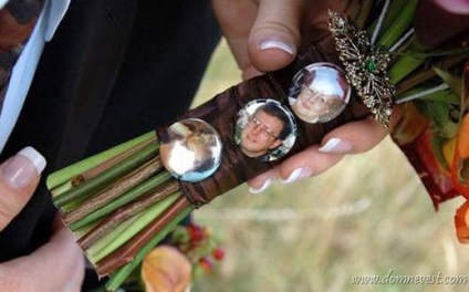 Buchete de nunta cu fotografii, casa miresei