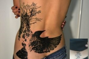 Tatuaj pe spatele femelei și bărbatului, semnificația lor, schițe, idei, 100 de fotografii,