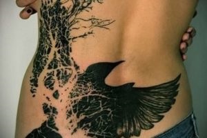 Tatuaj pe spatele femelei și bărbatului, semnificația lor, schițe, idei, 100 de fotografii,