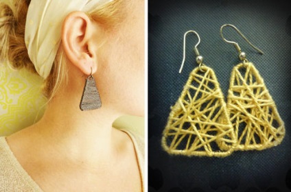 Háromszögletű fülbevalók - kézzel készített és kreatív - online magazin, kézműves kézművesek