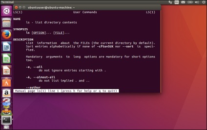 Linia de comandă Ubuntu