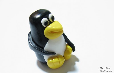 O lecție cum să faceți - un pinguin este făcut din plastic, mâinile nu sunt pentru plictiseală