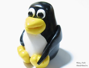 O lecție cum să faceți - un pinguin este făcut din plastic, mâinile nu sunt pentru plictiseală