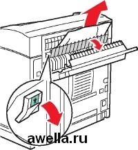 Depanarea, blocarea hârtiei în tăvile imprimantei