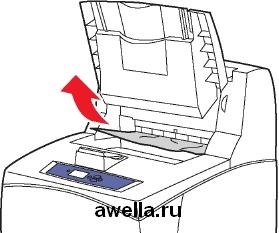 Усунення несправностей, усунення застрягання паперу в лотках принтера