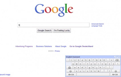 Tastatură virtuală pentru Google Chrome