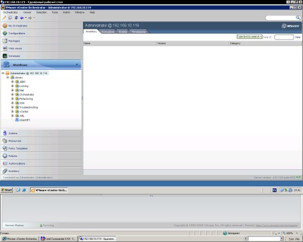 Virtualizarea orchestratorului Vmware