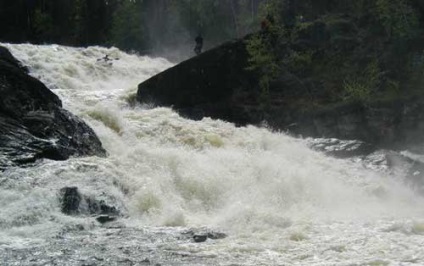 Kumi vízesés, kumio koski, kumo küszöb a kalevala-vidéken a vainitsa folyón