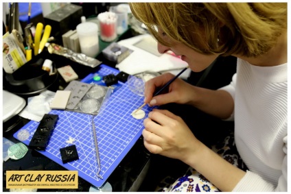 Atelier de bijuterii cu argila din plastic argintiu argint, caleidoscop de moda