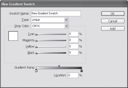 Umpleți gradientul - adobe indesign cs3