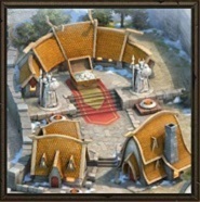 Clădiri ale cetății - războaiele vikingilor din browser-ul jocurilor de clanuri