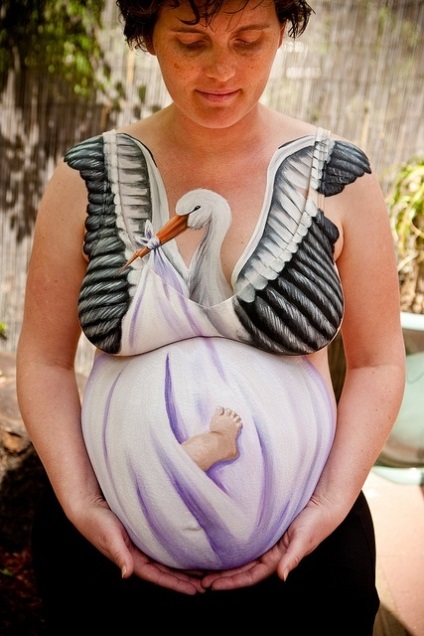 Pictură corporală pentru femei gravide - designer de artă