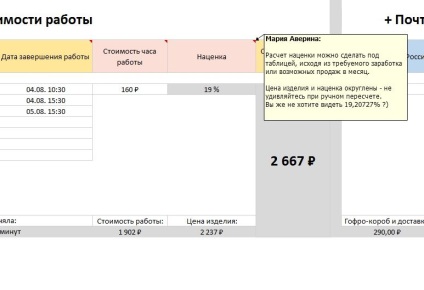 Prețul decorului (invit la evaluarea mesei) - târg de maeștri - manual, manual