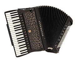 A harmonika, a bayan és a harmonika borítói az Accordion boltban