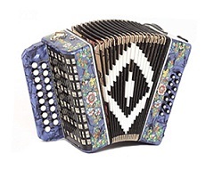 A harmonika, a bayan és a harmonika borítói az Accordion boltban