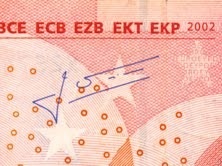 A cărui semnătură se află pe moneda euro