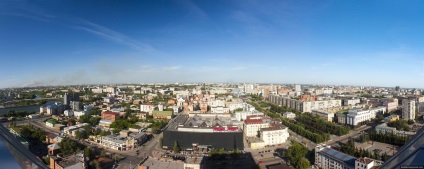 Centrul de Afaceri - orașul Chelyabinsk - și vederi ale orașului din puntea de observație, un ghid pentru Chelyabinsk