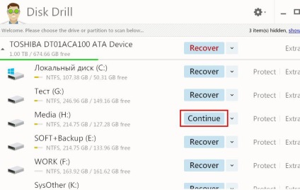 Disk drill - un program gratuit pentru recuperarea datelor șterse pentru ferestre