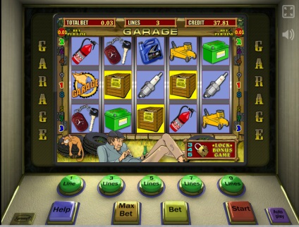 Garaj - jucați gratuit într-un slot machine online