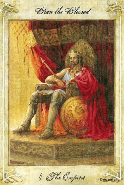 Tarot Emperor (4 lasso) - valoarea hărții în mâini