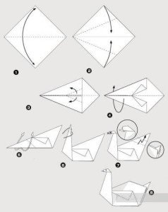 Cum se face o lebădă din hârtie prin instrucțiuni de pași și selecție video