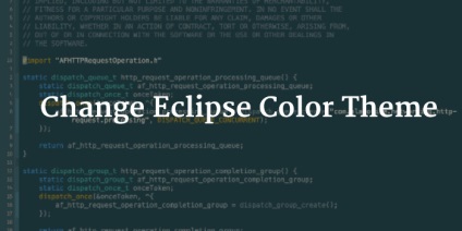 Cum de a schimba culoarea temeliei eclipsei în Windows sau Linux