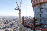 Hogyan működnek az oroszországi legmagasabb építési daruk - a Szentpétervár és a Leningrádi hír