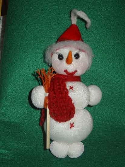 Hogyan készítsünk egy hóembert egy karácsonyfára - mesterek tiszteletére - kézzel készített, kézzel készített