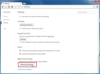 Hogyan távolítható el az adatvédelem, 2 vírus eltávolítás (kattintson a Reset gombra) Hogyan távolítsuk el a magánéletet, 2 vírus eltávolítást